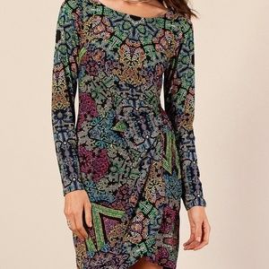 Hale Bob Holloway Faux Wrap Dress